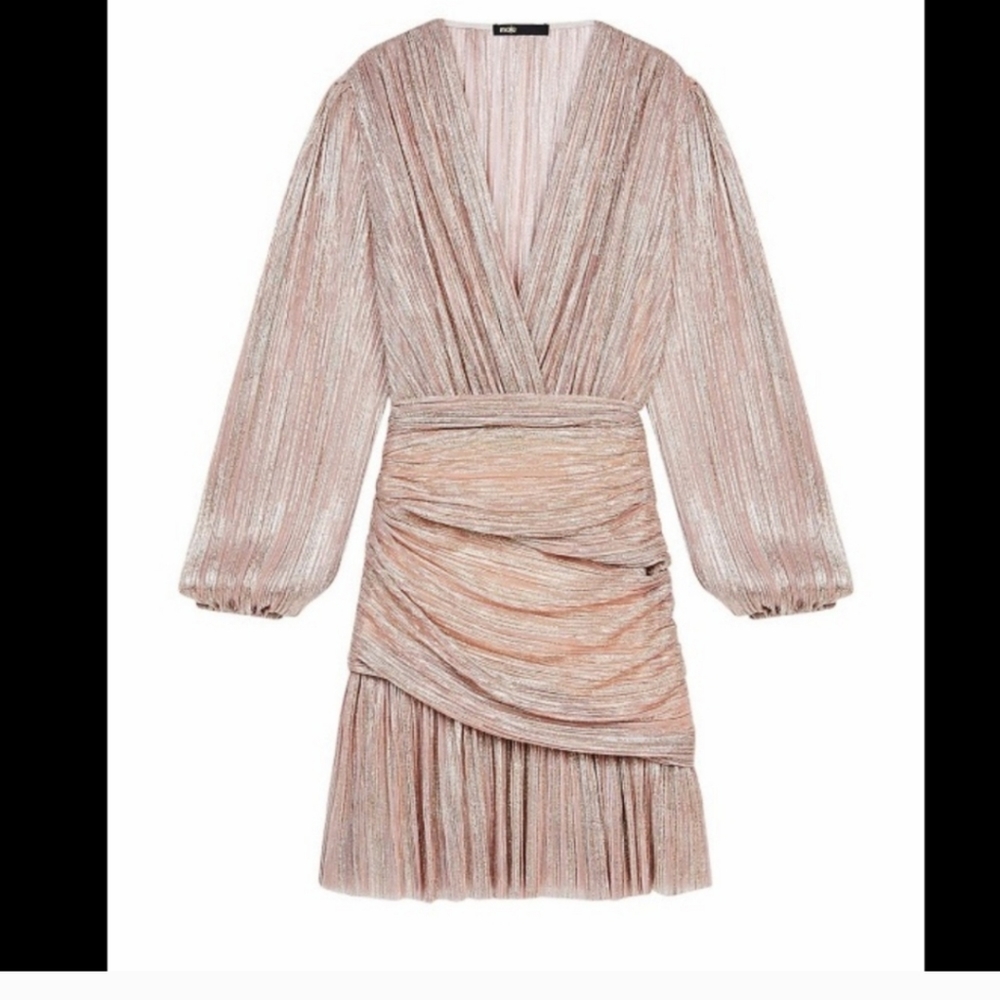 COPY - PLEATED METALLIC FIBRE DRESS